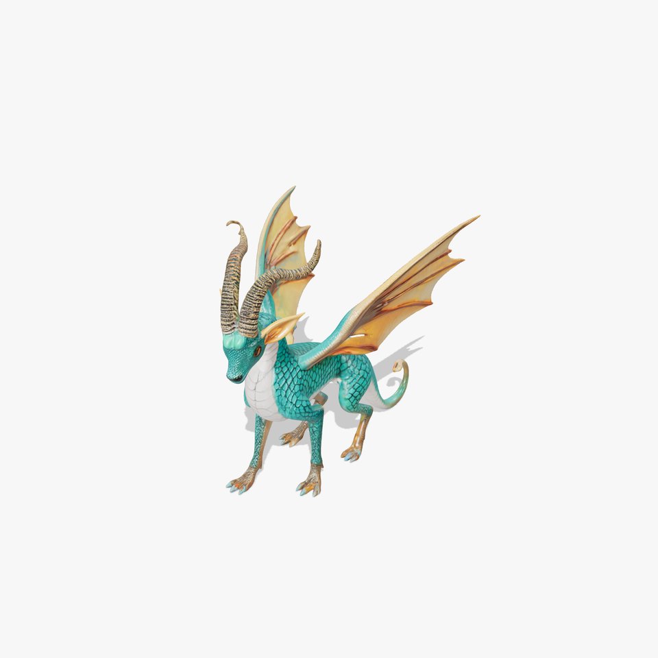 Fantasy Dragon Model Pack with Detailed Features