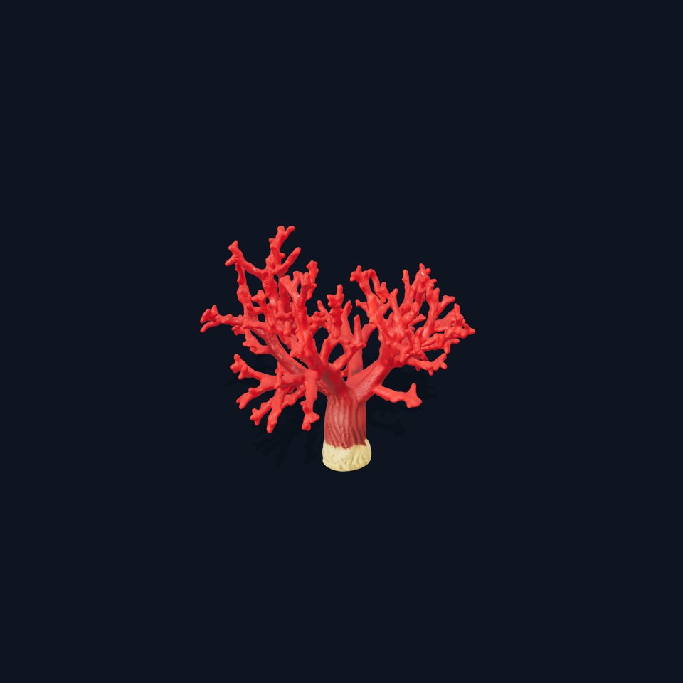 Vibrant Red Coral Reef Model Pack