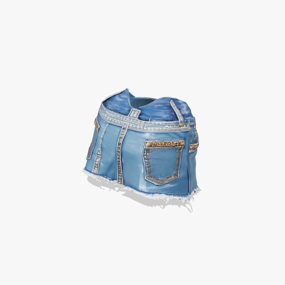Denim Shorts with Studs Model Pack
