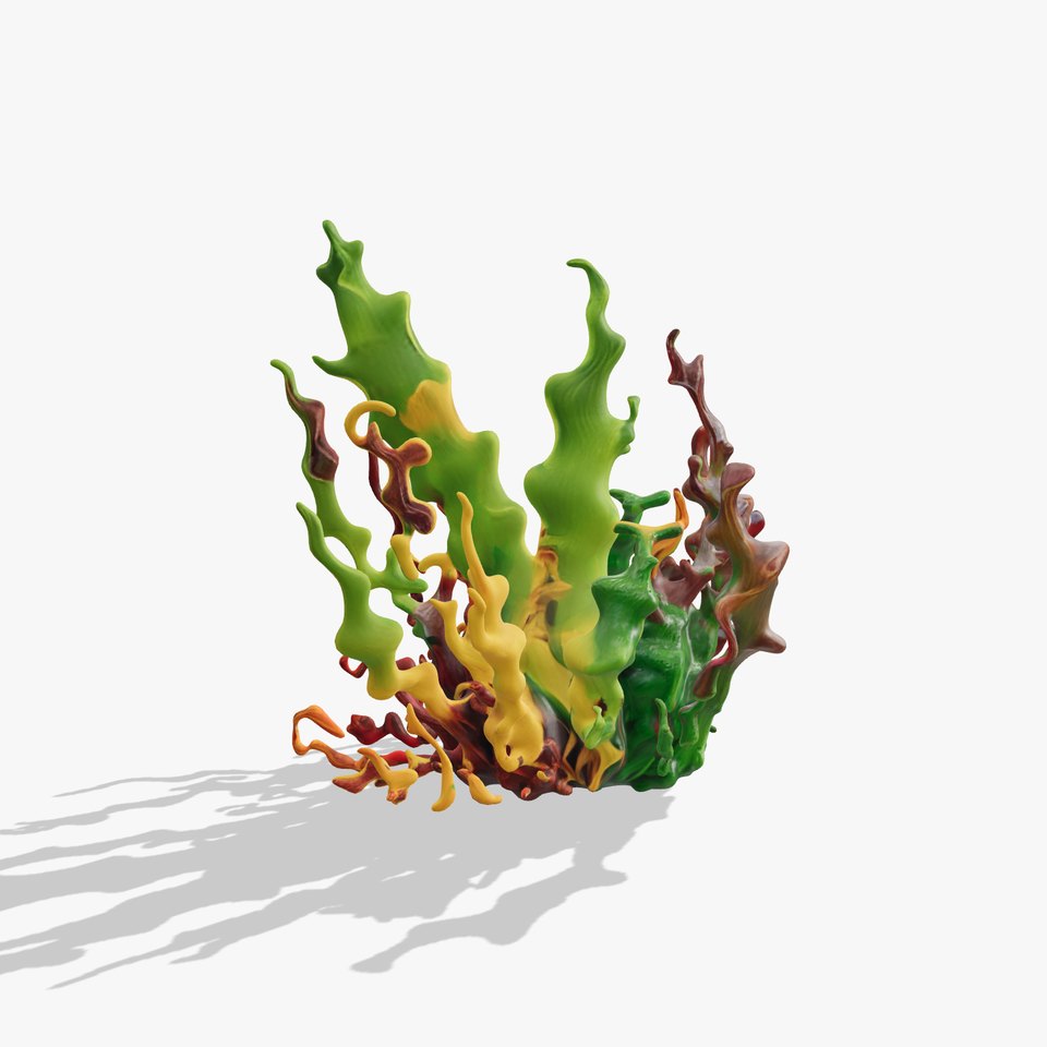 Colorful Seaweed Model Pack  High Detail D Render