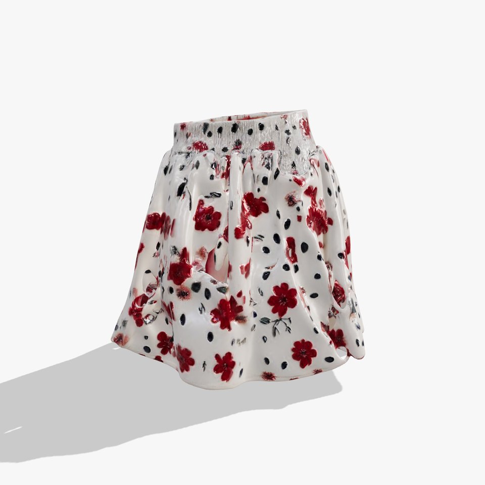 Floral Skirt Model Pack for D Artists and Designers