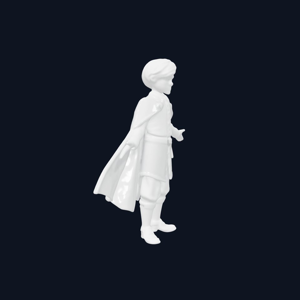 Young Nobleman Character Rigged and Animated for D Games and Cinematics
