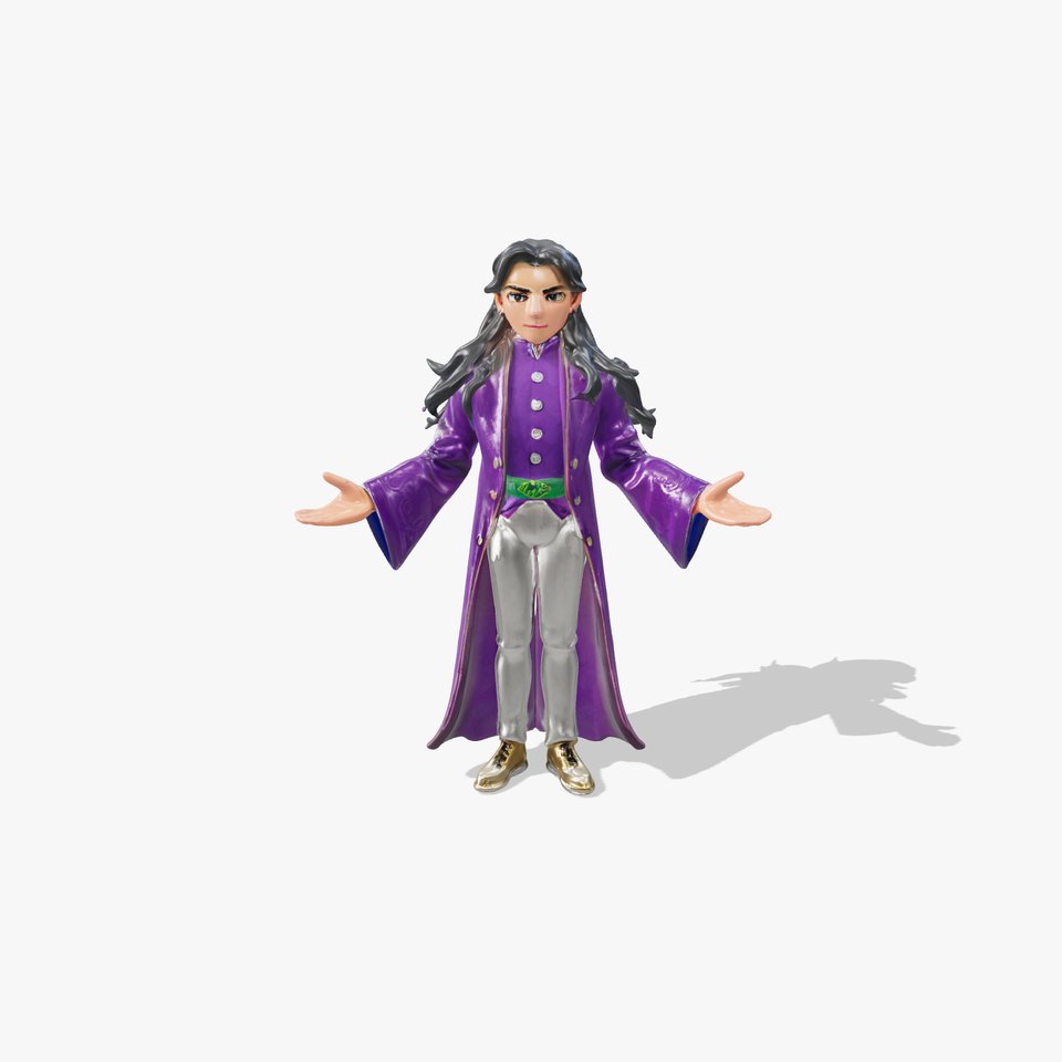 Enchanted Sorcerer Rigged and Animated D Character Model