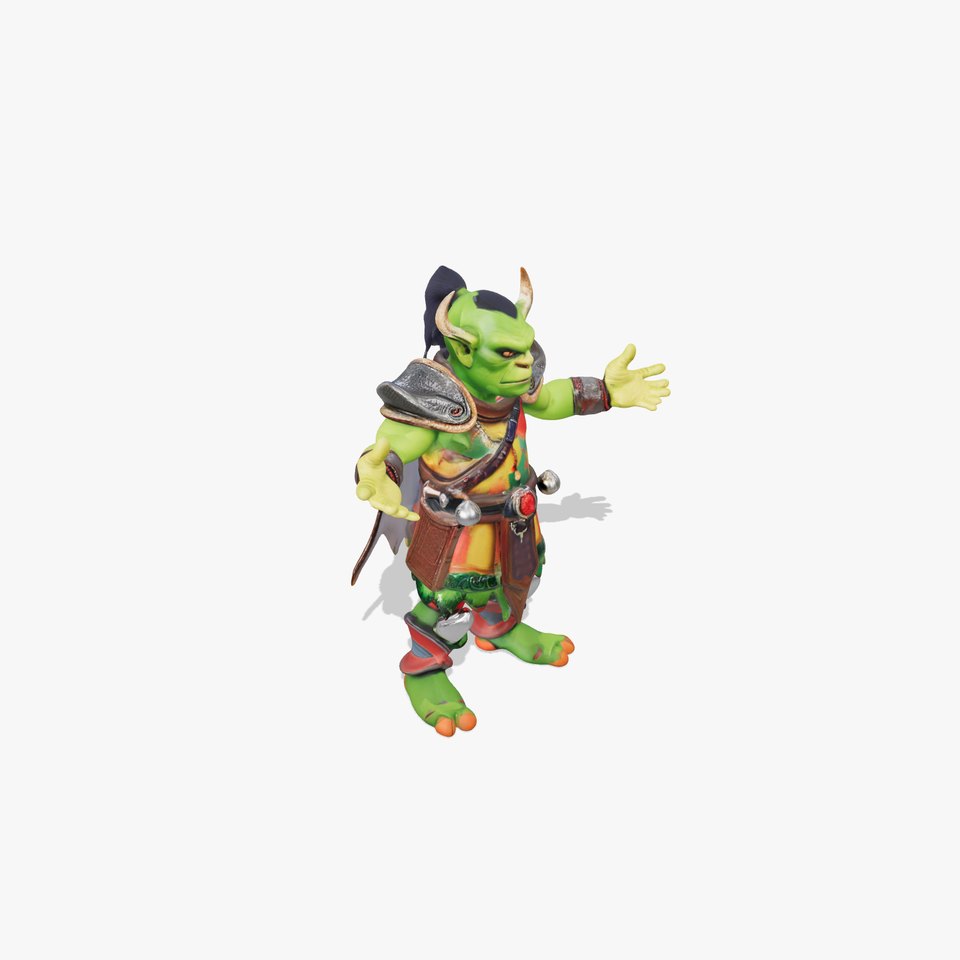 Orc Warlord Rigged and Animated for Games and Cinematics
