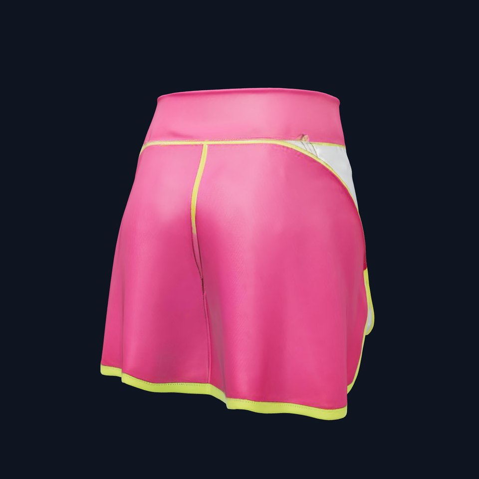 Colorful Athletic Skirt D model pack