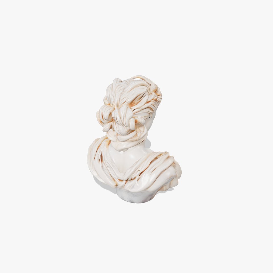 Classical Greek Bust Model Pack with Detailed Drapery