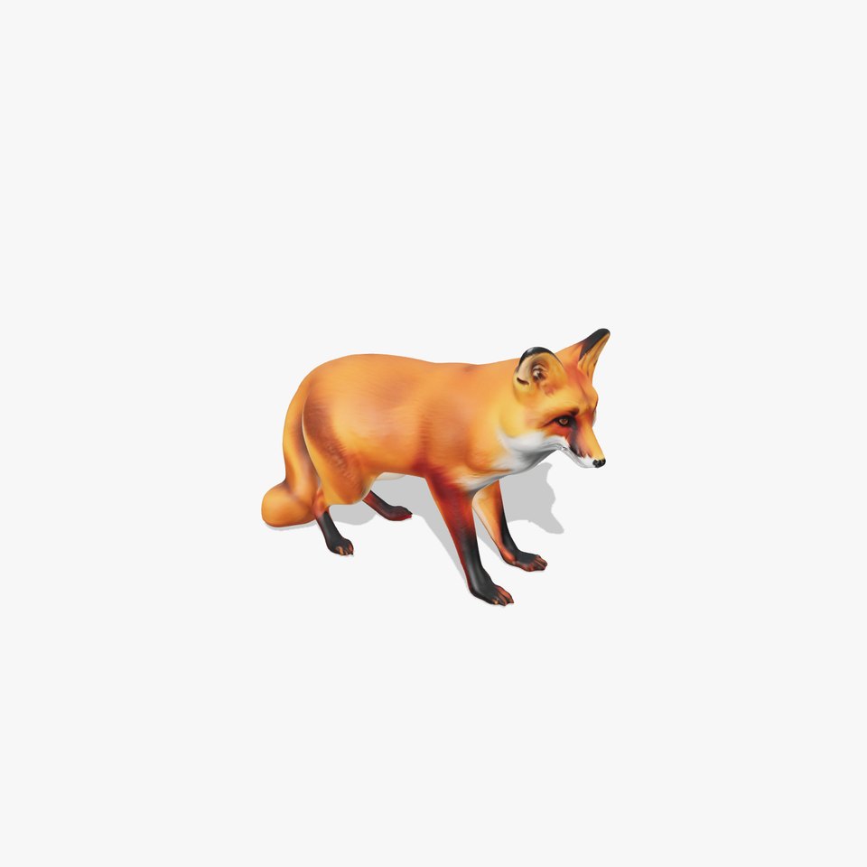 Realistic Fox Model Pack for D Rendering and Games