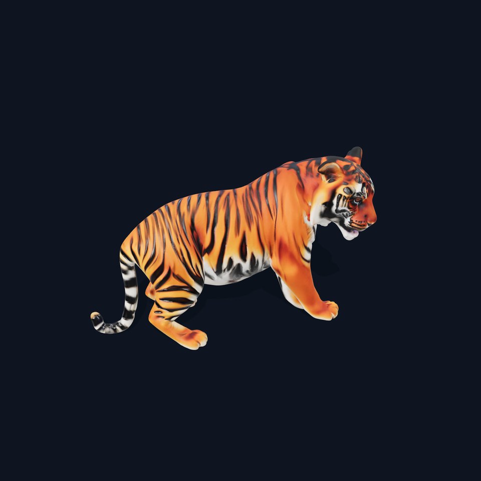 Realistic Tiger D Model Pack for Animation and Games