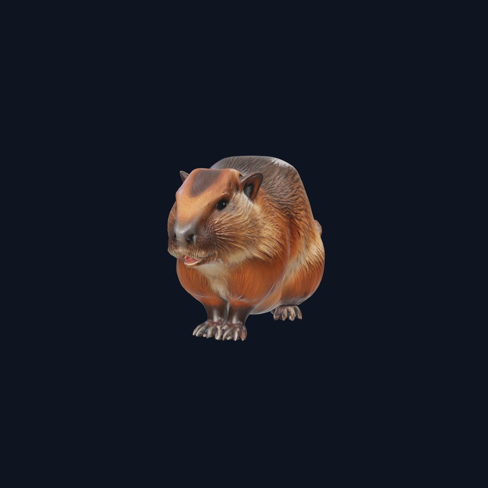 Beaver Model Pack with Detailed Fur Texture