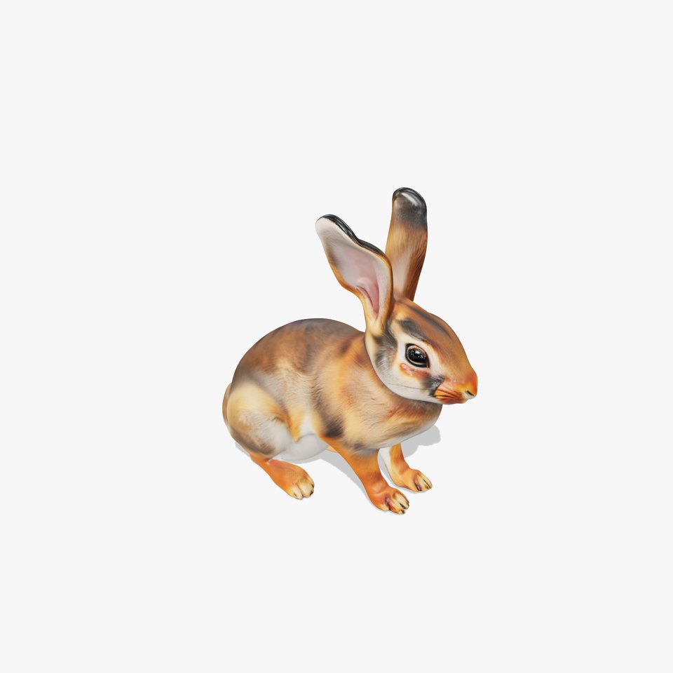 Realistic Rabbit Model Pack for D Rendering and Animation