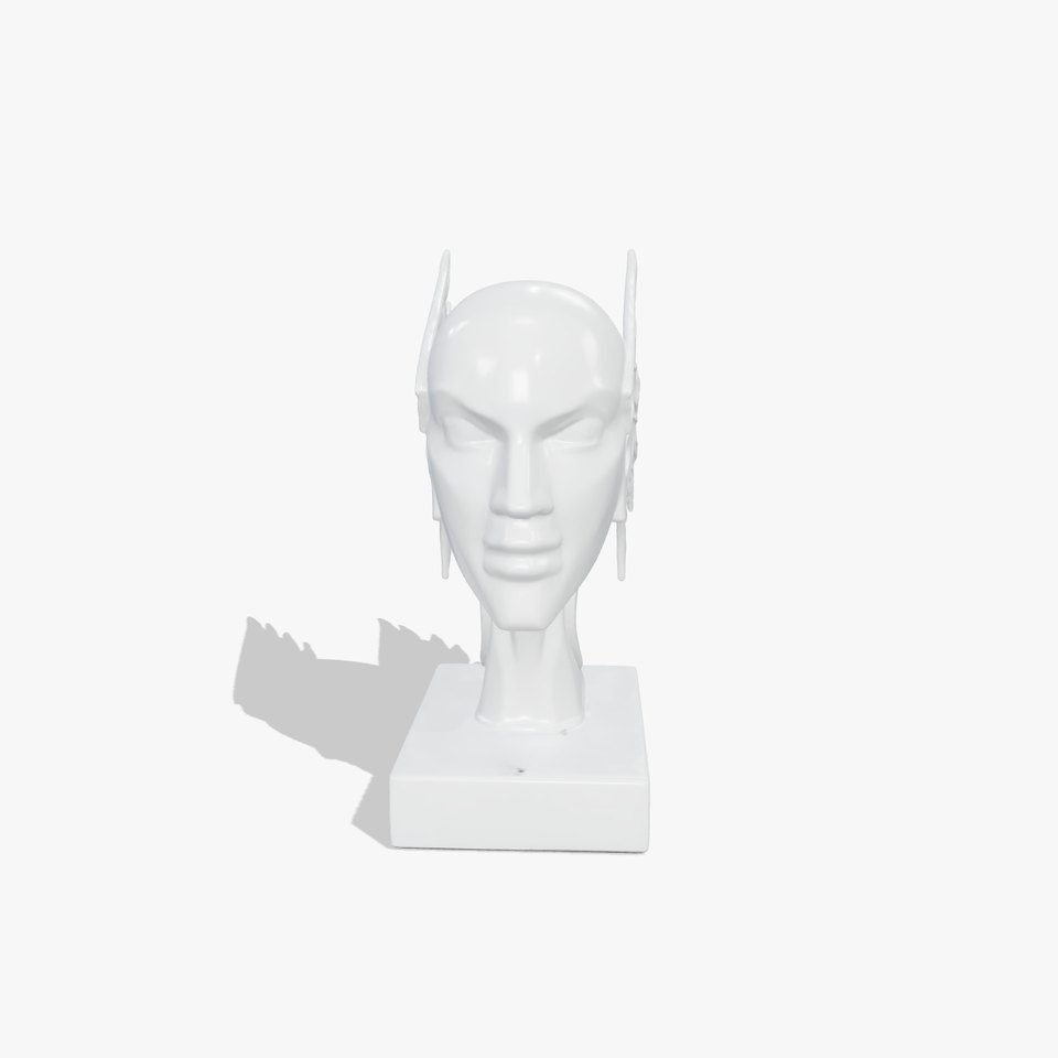 Winged Sculpture Head model pack for creative projects