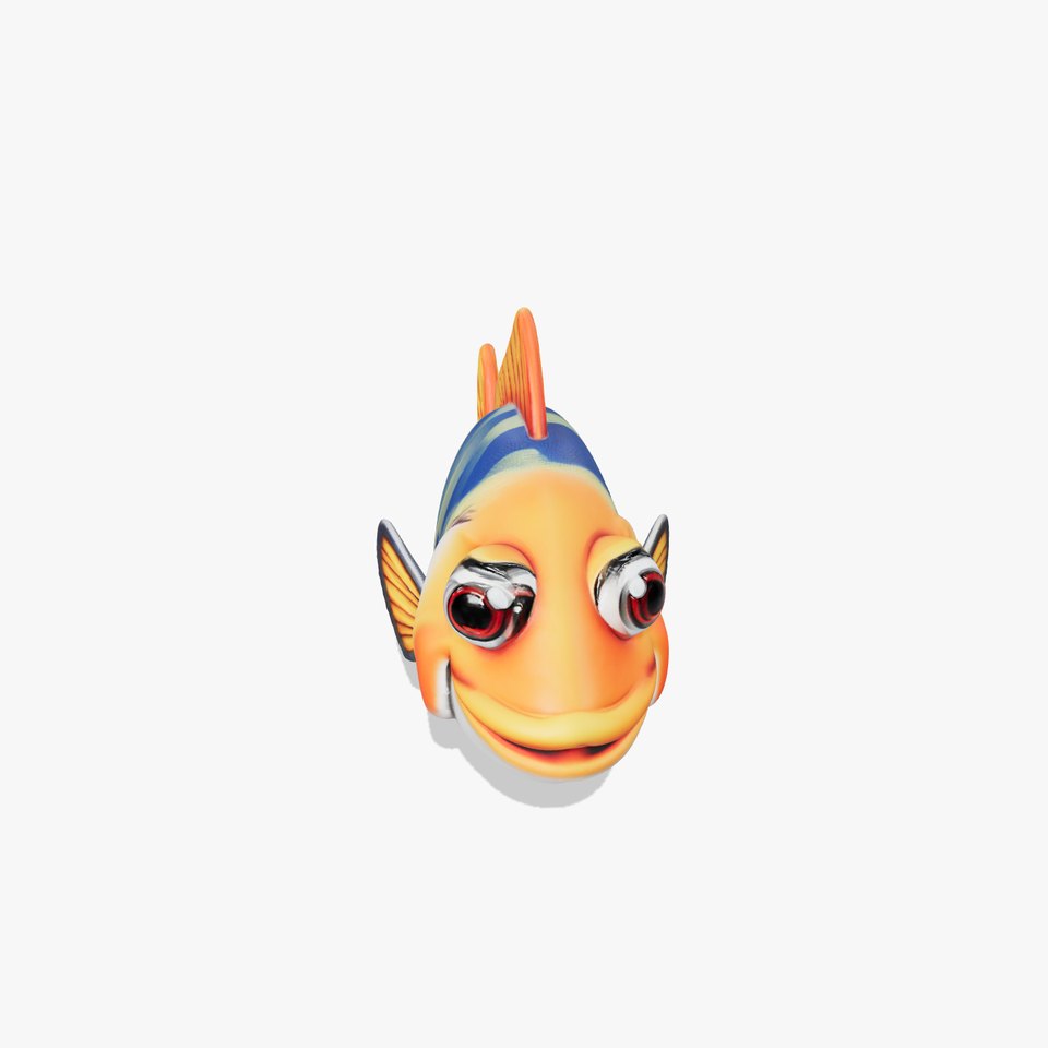 Cartoon Fish Model Pack with Vibrant Colors