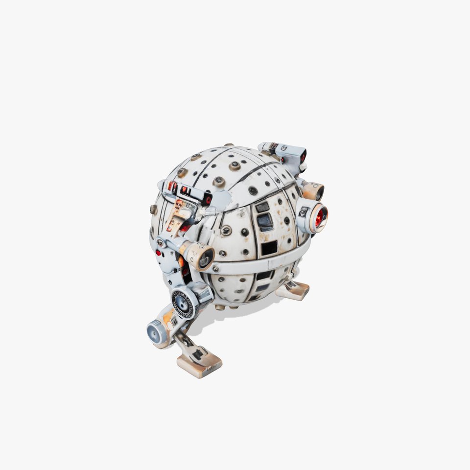Futuristic Spherical Robot model pack