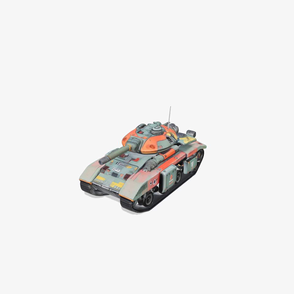 Futuristic Tank D Model Pack