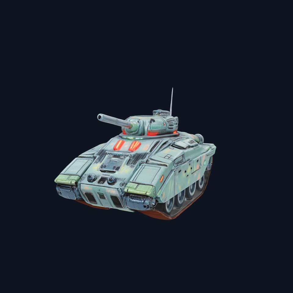 Futuristic Combat Tank Model Pack