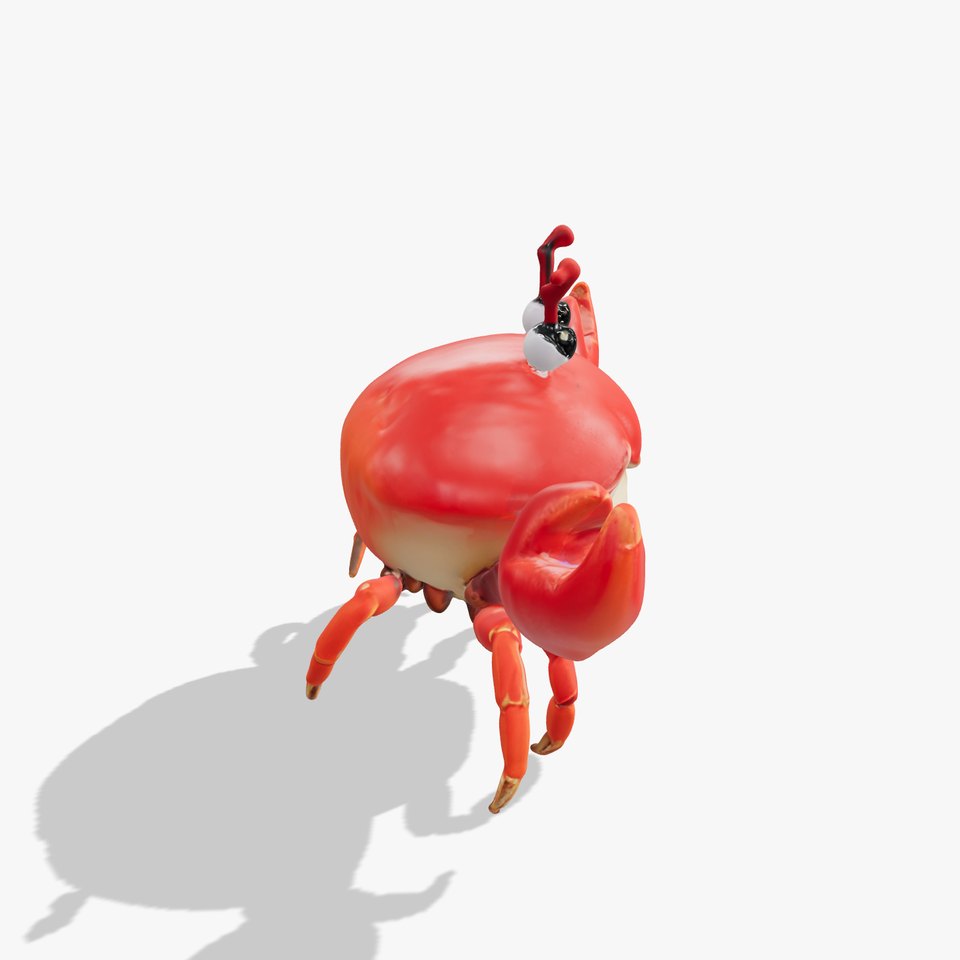 Cartoon Crab D Model Pack