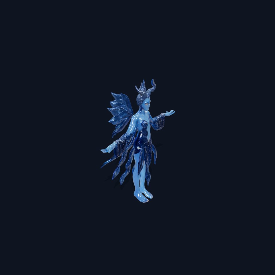 Celestial Fairy Rigged and Animated D Character Model