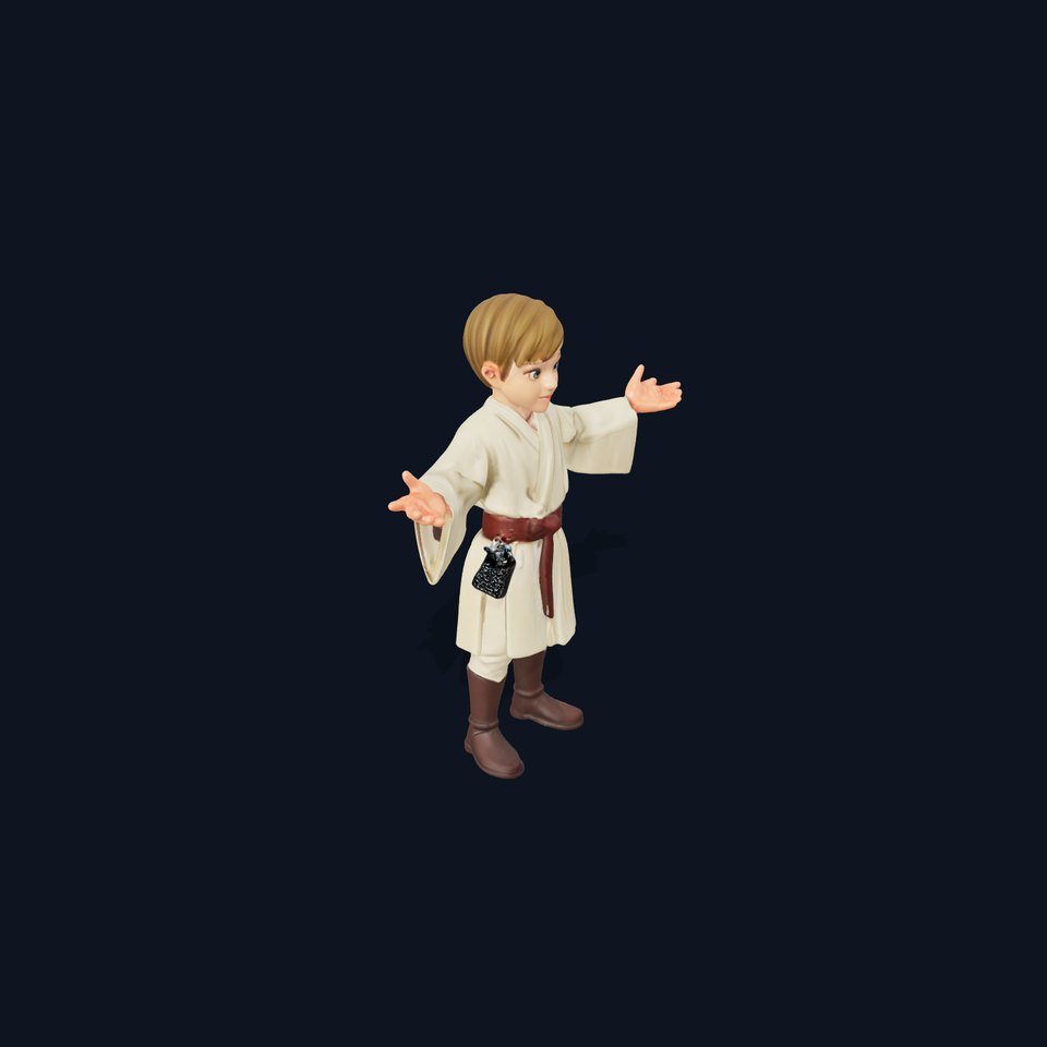 Young Apprentice Character Rigged and Animated in Robe Outfit