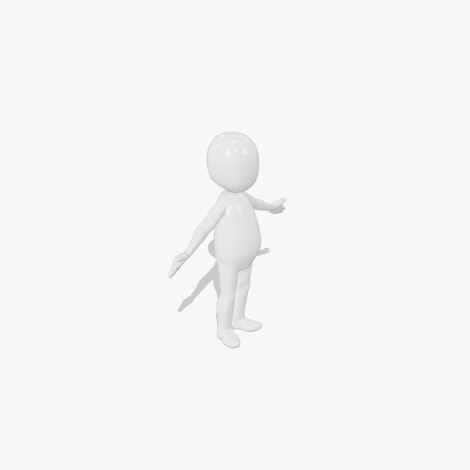 Simple Stylized Character Rigged and Animated for All Platforms