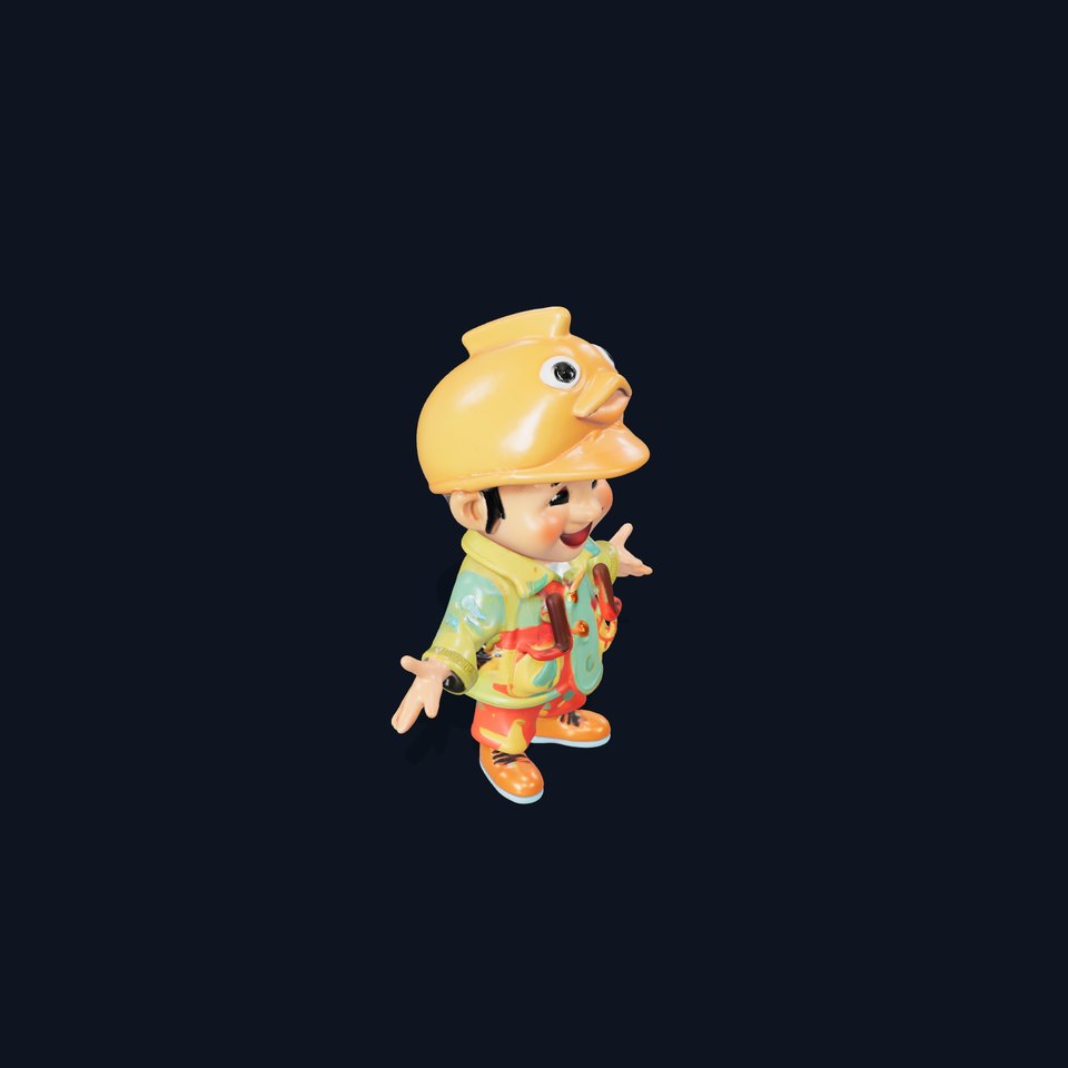 Dino Kid Character Rigged and Animated D Model for Games