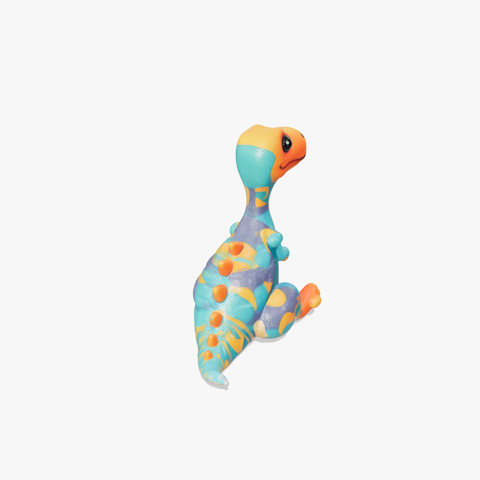 Colorful Cartoon Dinosaur Toy D Model Pack