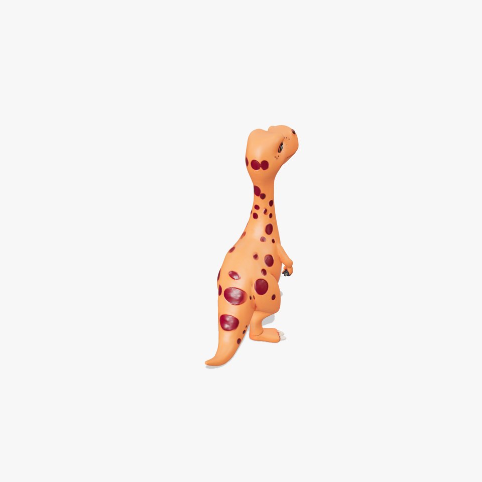 Adorable Orange Dinosaur Model Pack