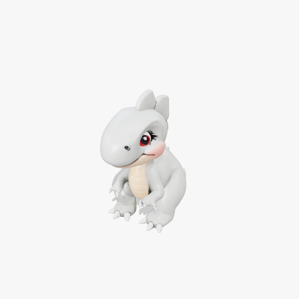 Cartoon Dinosaur Model Pack for Games and Animation
