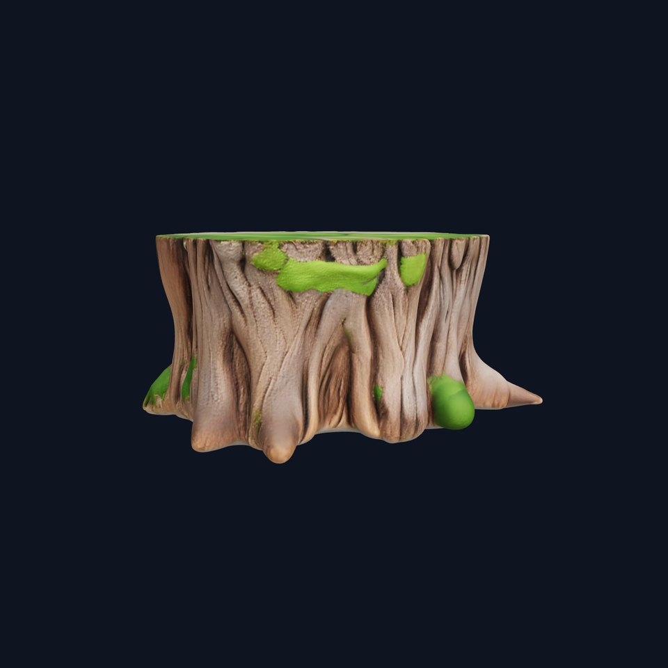 Mossy Tree Stump Model Pack for Realistic Environments