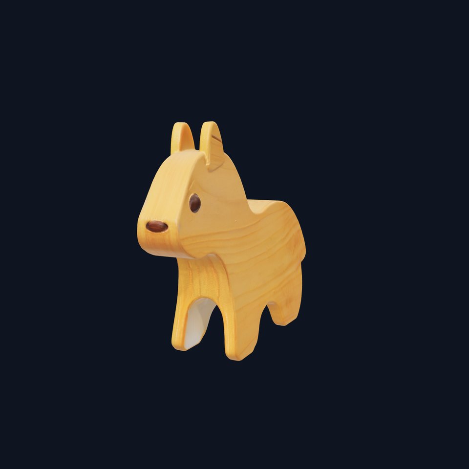 Wooden Animal Figurine Toy Model Pack