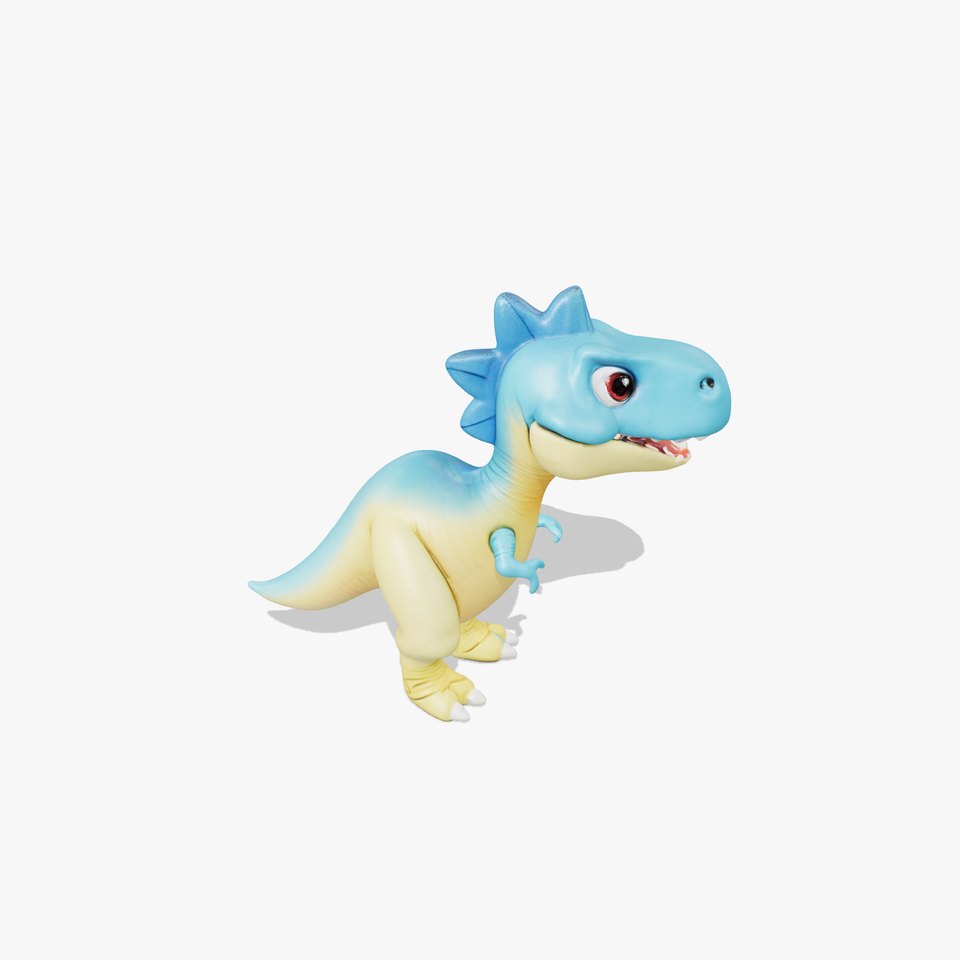 Cute Cartoon Dinosaur D Model Pack