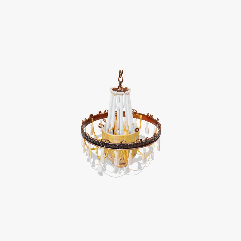Elegant Crystal Chandelier Model Pack with Detailed Design