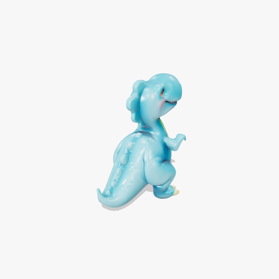 Cute Dinosaur Character D Model Pack