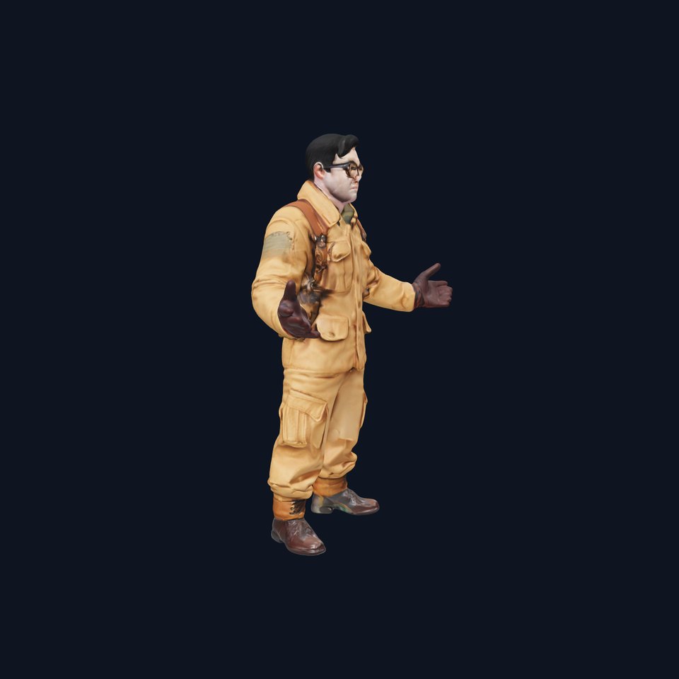 Adventurer Character Model Rigged and Animated