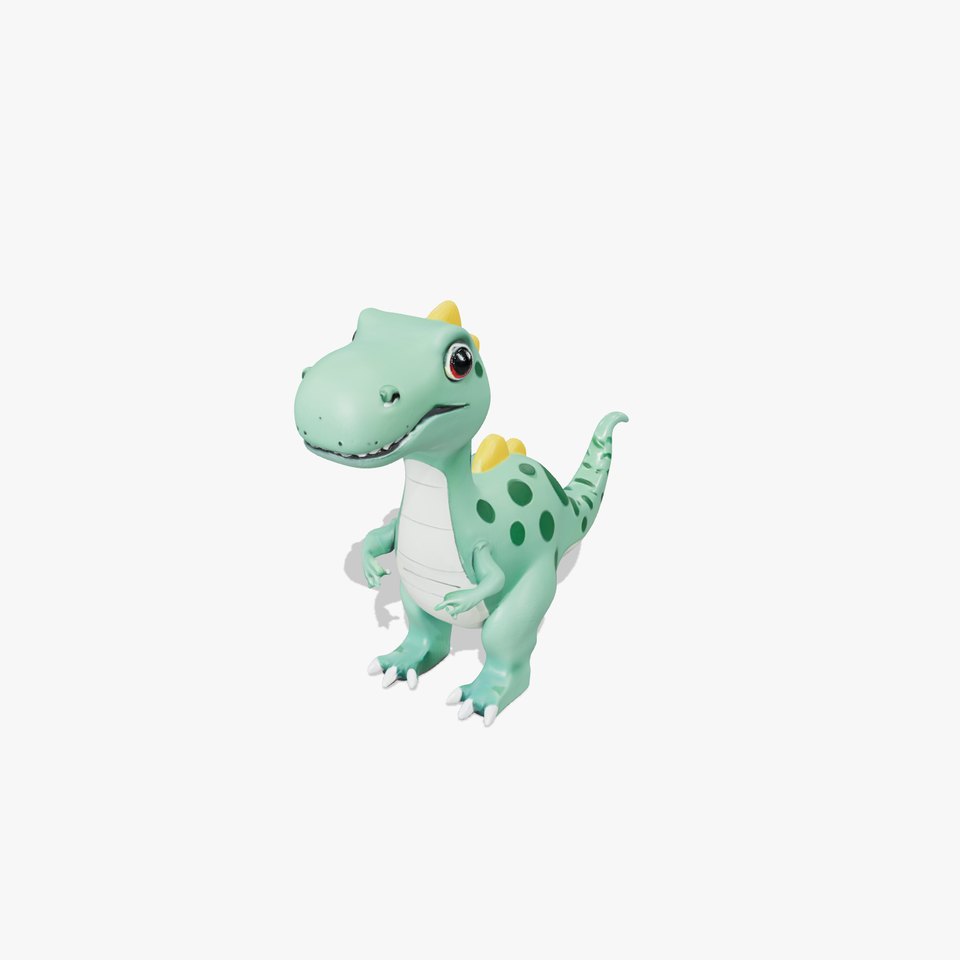 Cartoon Dinosaur Character Model Pack