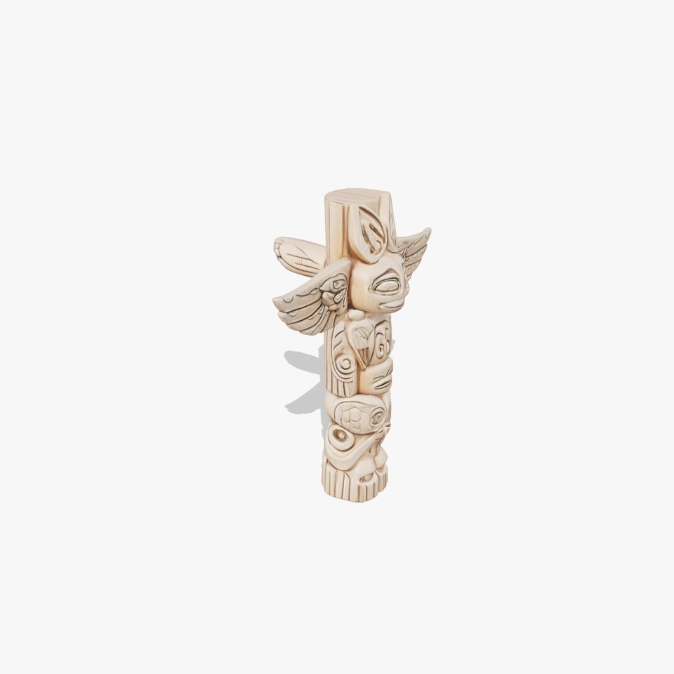 Wooden Totem Pole Model Pack