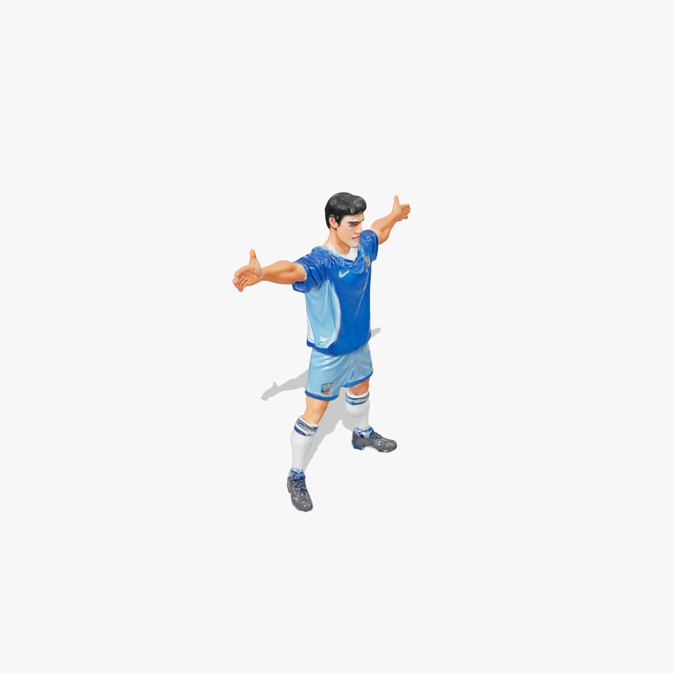 Young Male Soccer Player Rigged and Animated D Character Model
