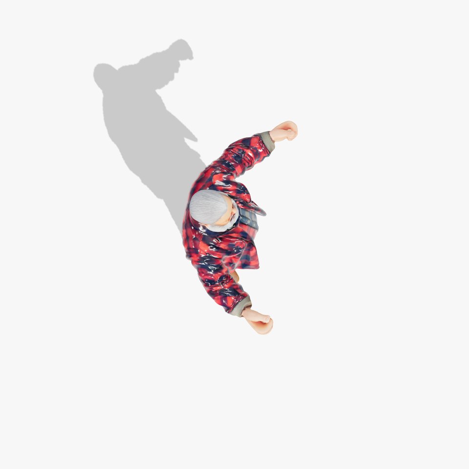 Bearded Lumberjack Character Model Rigged and Animated