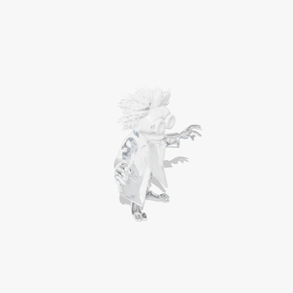 D Female Character in Metallic Bodysuit  Rigged and Animated