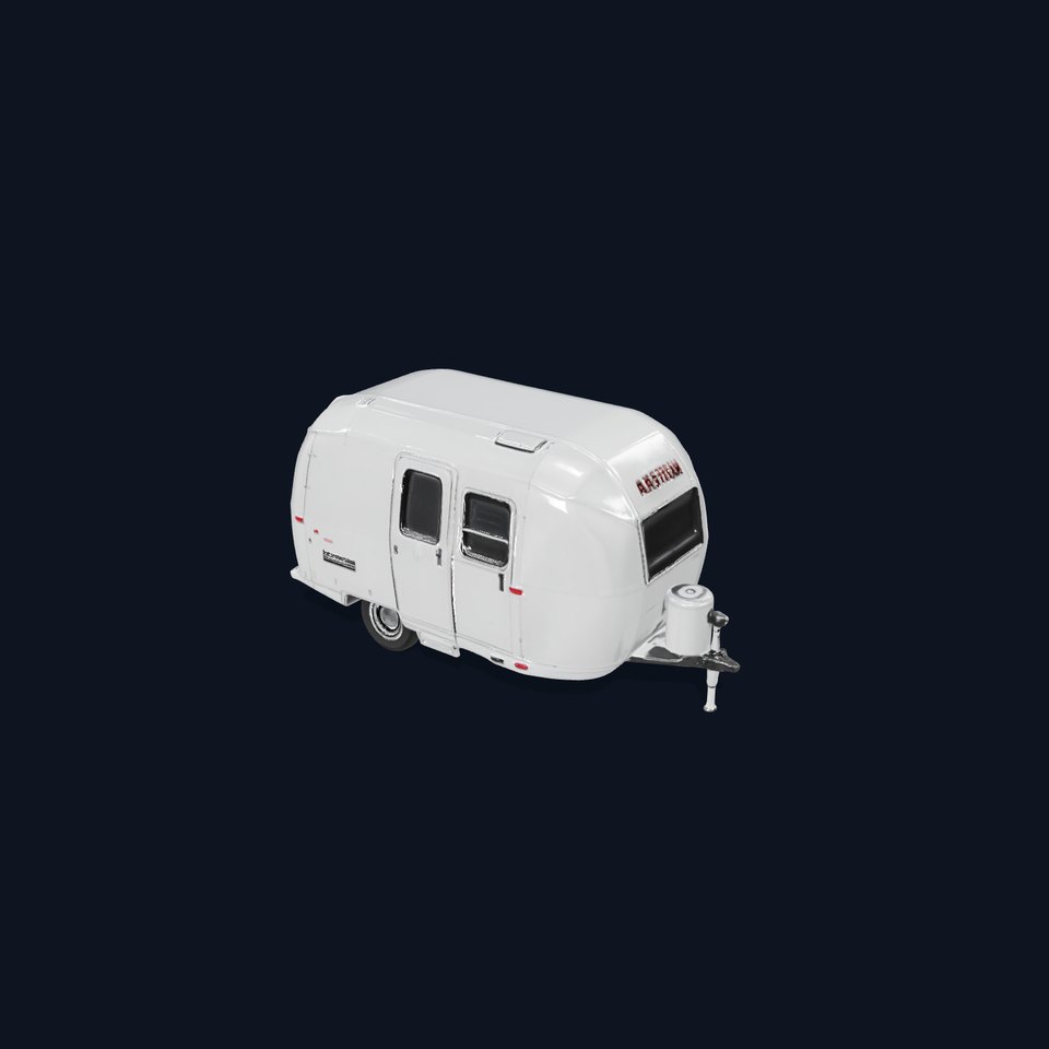 Modern Airstream Trailer D Model Pack