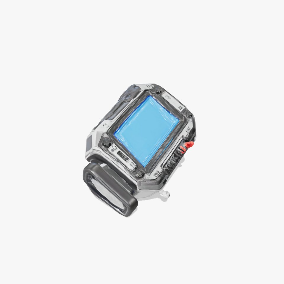 Futuristic Device Model Pack with Digital Screen