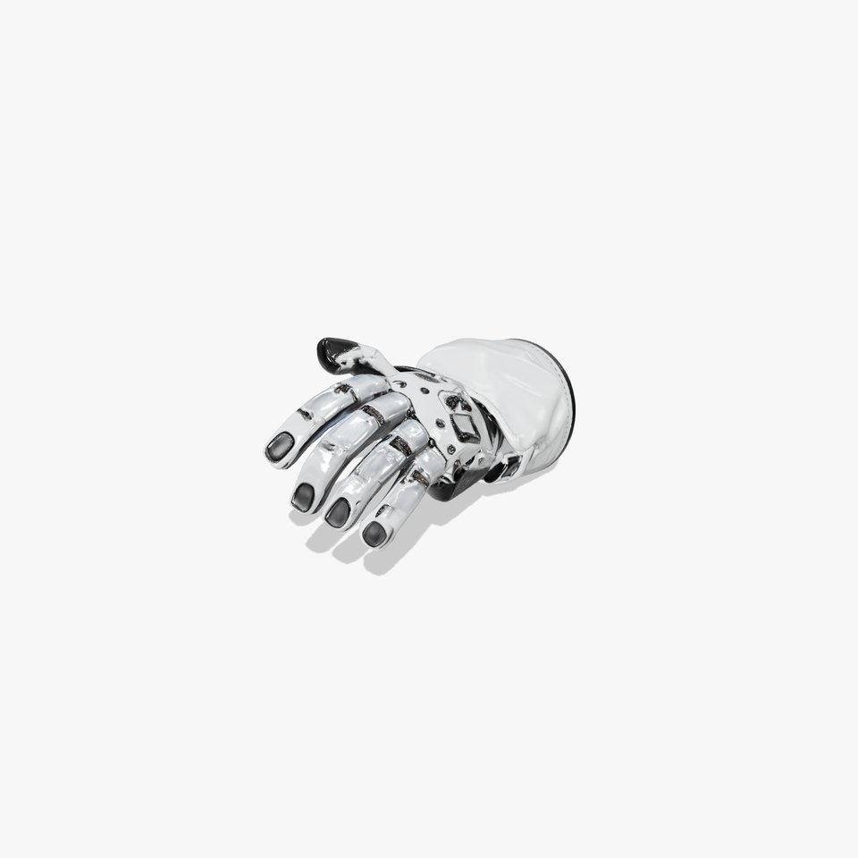 Futuristic Robotic Hand Model Pack with Articulated Fingers