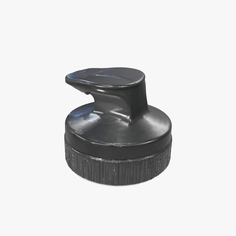 Water Bottle Cap Model Pack with Textured Detail
