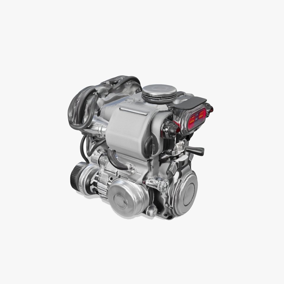 Futuristic Engine Model Pack with Detailed Components