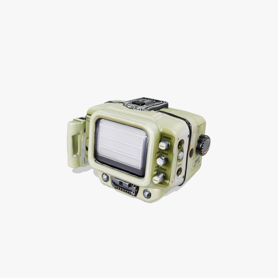 Retro Handheld Device Model Pack with Detailed Buttons and Screen