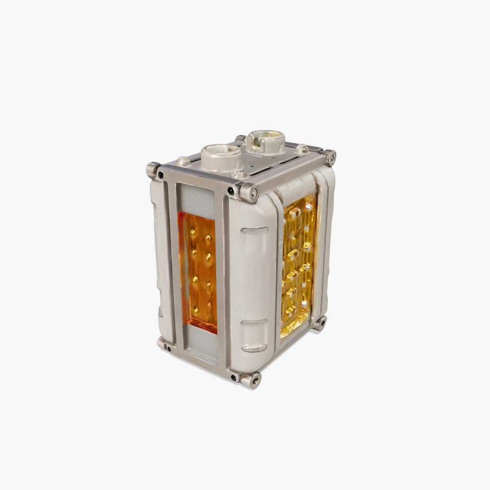 Futuristic Industrial Light with Metal Frame Model Pack