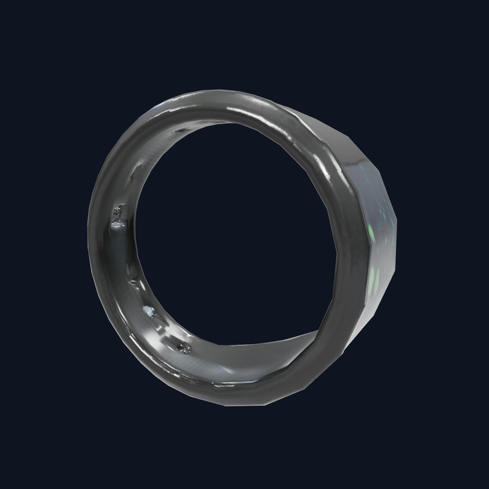 Smart Ring Model Pack with Black and Emerald Marble Detail