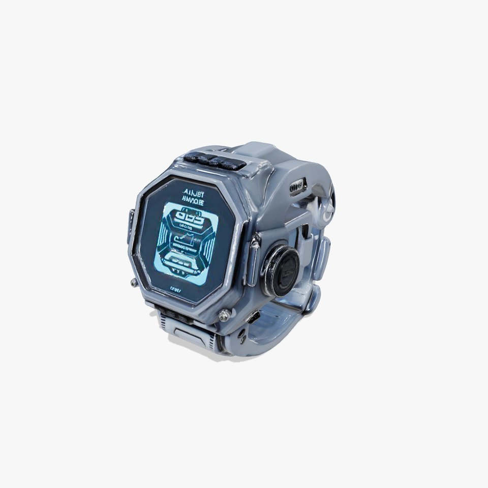 Futuristic Smartwatch Model Pack with Interactive Display