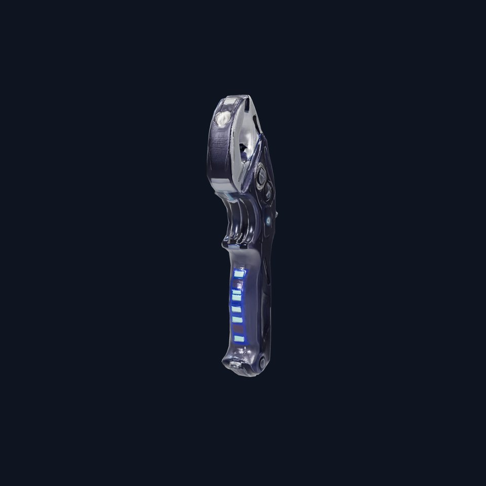 Futuristic Wrench Tool model pack with LED Indicators