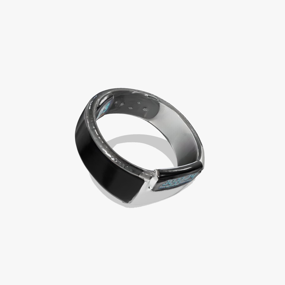 Smart Fitness Bracelet Model Pack with Digital Display