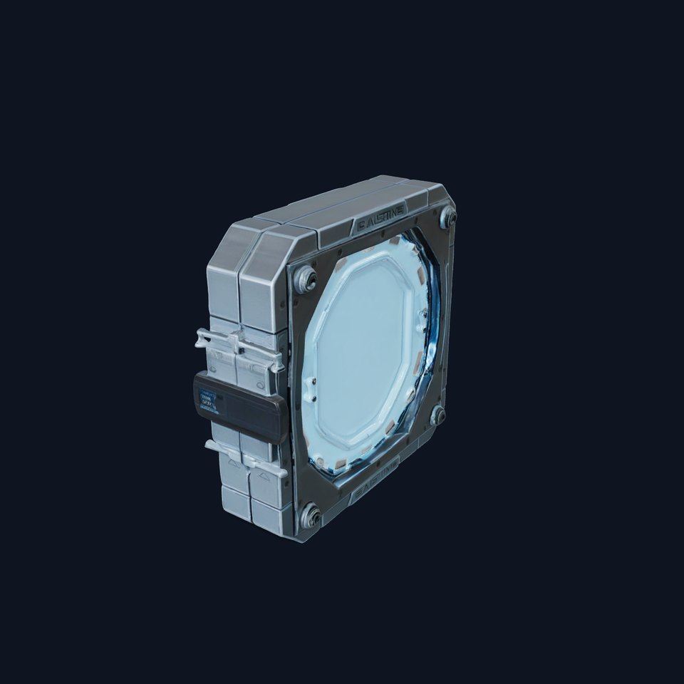 Futuristic Illuminated Door Model Pack